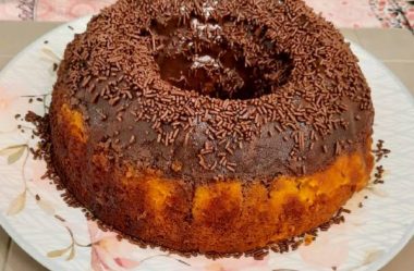 Bolo de Cenoura com Brigadeirão