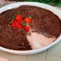Mousse de morango com chocolate