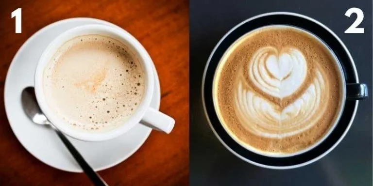 como agregar valor ao produto: exemplo de 2 xícaras de café, uma sem decoração e a outra decorada, com valor agregado